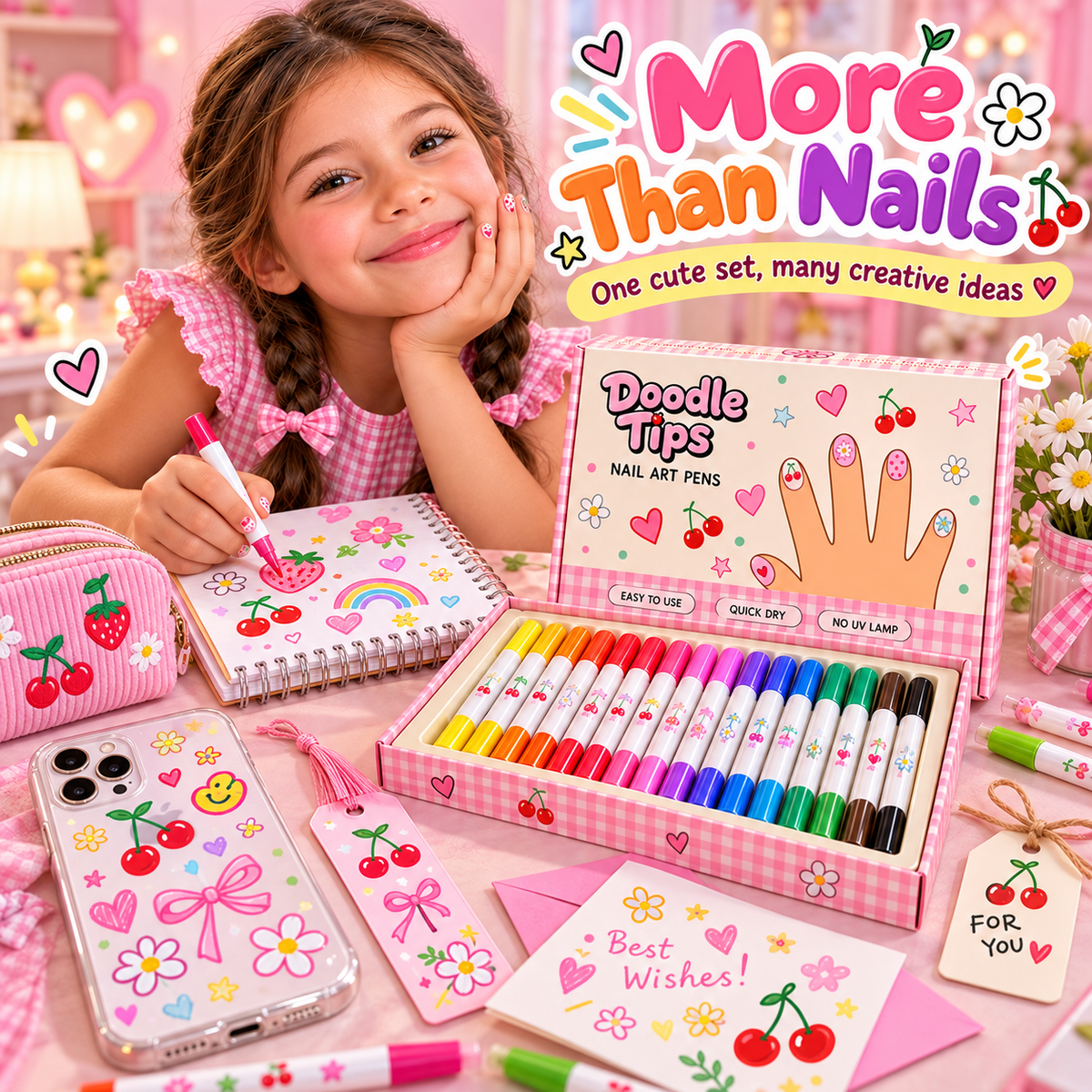 Doodle Tips Kids Nail Art Pens