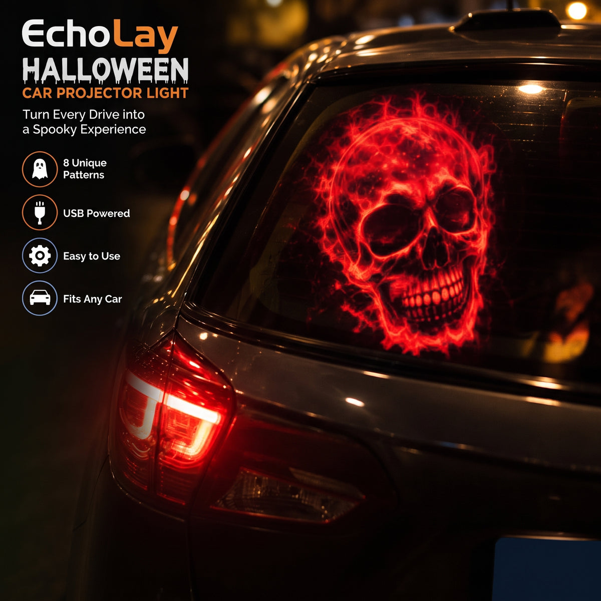 Halloween Car Window Projection Light