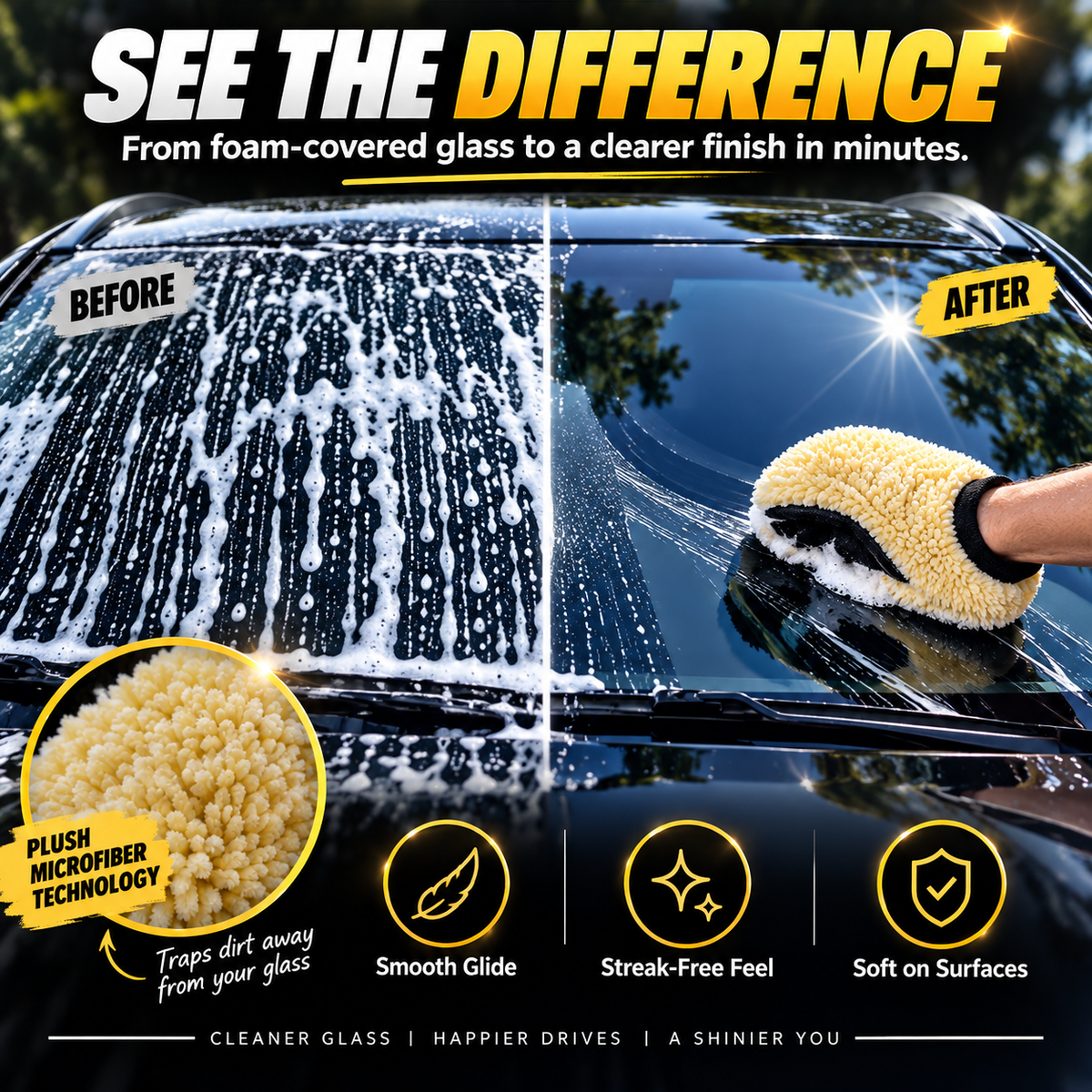 ProShine Microfiber Car Wash Mitt