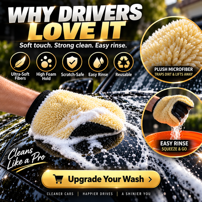 ProShine Microfiber Car Wash Mitt
