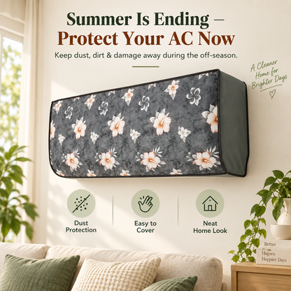 DustGuard Floral AC Cover