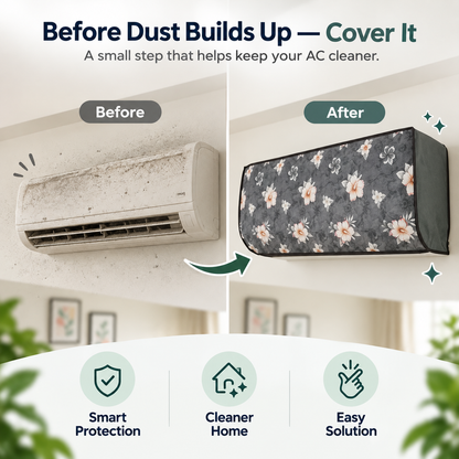 DustGuard Floral AC Cover