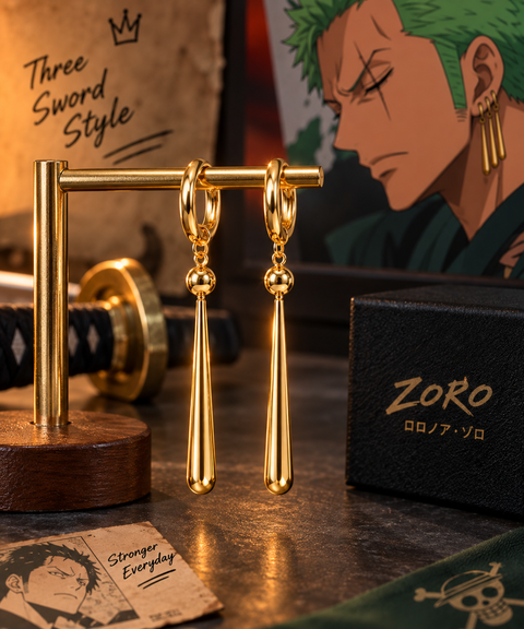 Unisex Zoro Santoryu Signature Earring