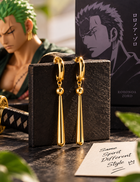 Unisex Zoro Santoryu Signature Earring