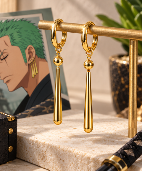 Unisex Zoro Santoryu Signature Earring
