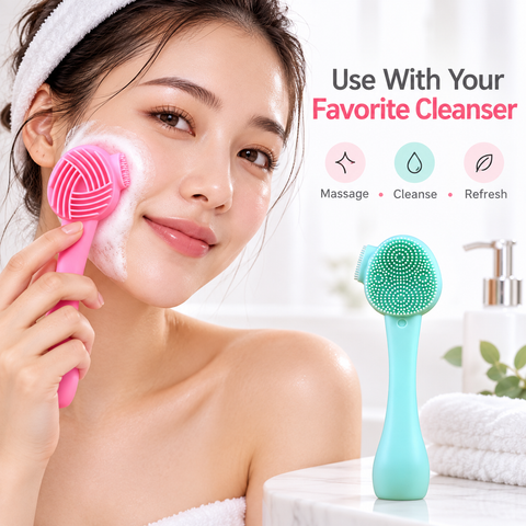 Double Sided Silicone Face Mask Soft Brush
