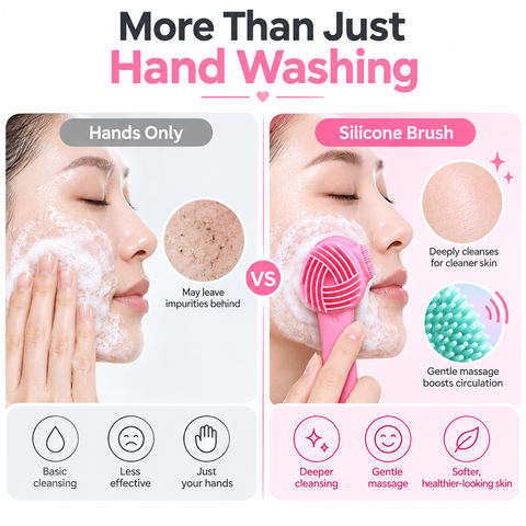 Double Sided Silicone Face Mask Soft Brush