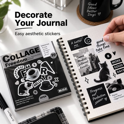 Aesthetic Collage Sticker Book