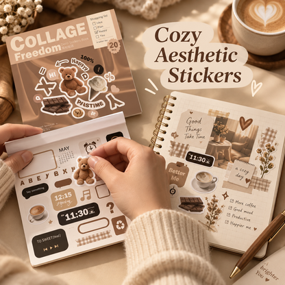 Aesthetic Collage Sticker Book