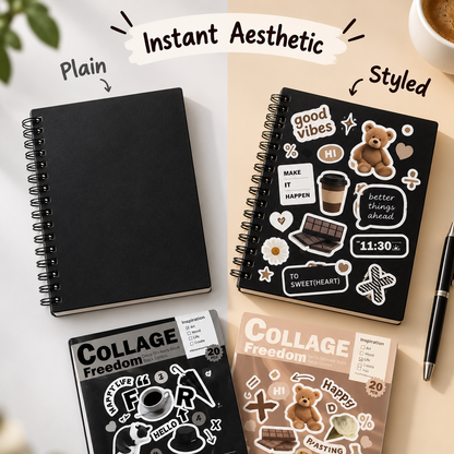 Aesthetic Collage Sticker Book