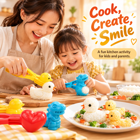 Cute Rice Mold Maker Set