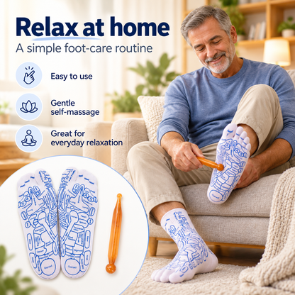 Reflexology Foot Massage Socks Set