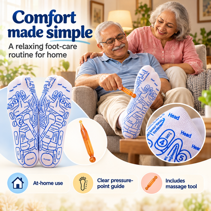 Reflexology Foot Massage Socks Set