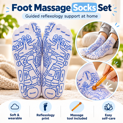 Reflexology Foot Massage Socks Set
