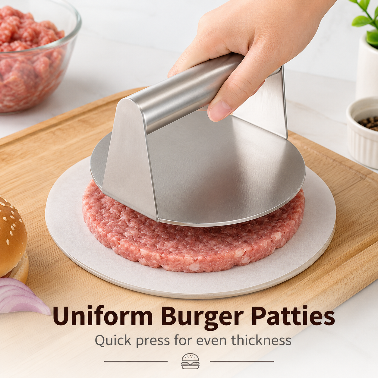 Multi-Purpose Stainless Steel Kitchen Press