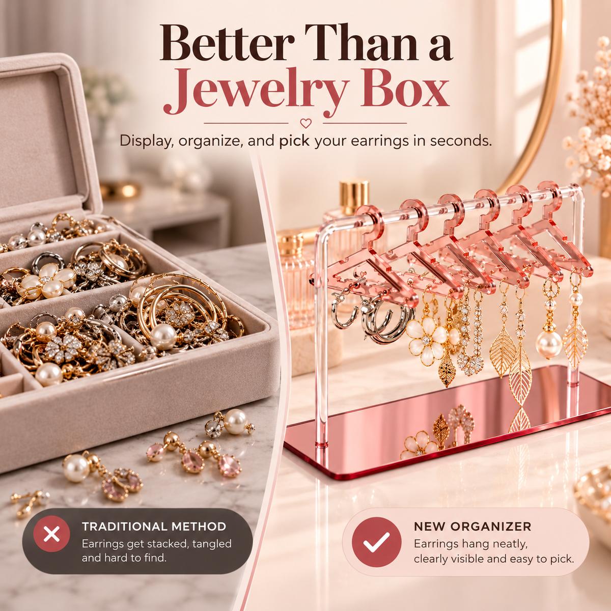 Mini Hanger Earring Organizer Stand