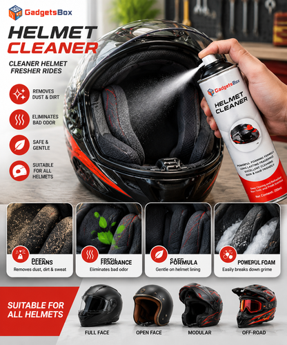 Helmet Cleaner Spray – Deep Clean & Fresh Ride 🏍️ (Original)