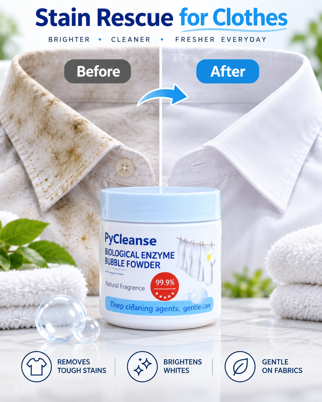 PyCleanse Deep Clean Bubble Powder