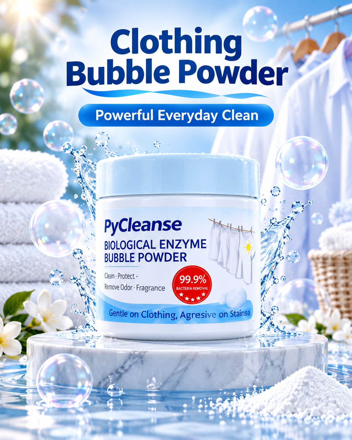 PyCleanse Deep Clean Bubble Powder