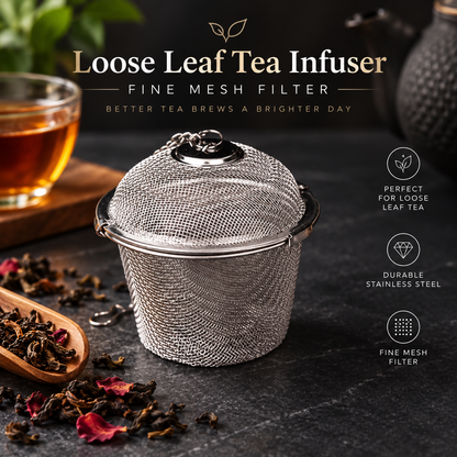 Portable Reusable Eco-Friendly Stainless Steel Tea Infuser