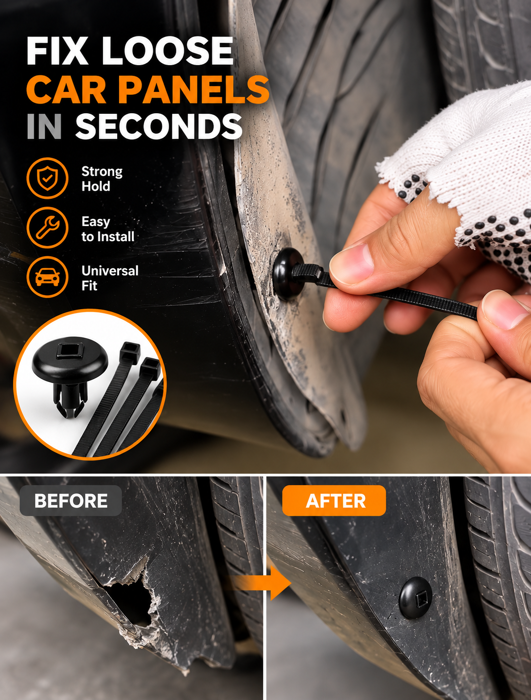 AutoFix Car Trim Clip Kit