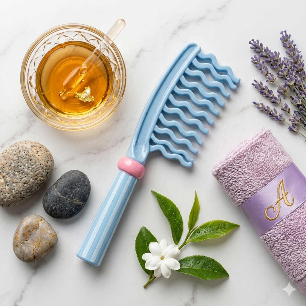 Ultra-Smooth Curly & Wavy Hair Comb