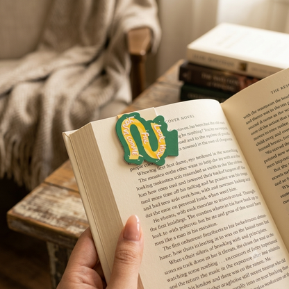 bee-themed magnetic bookmarks