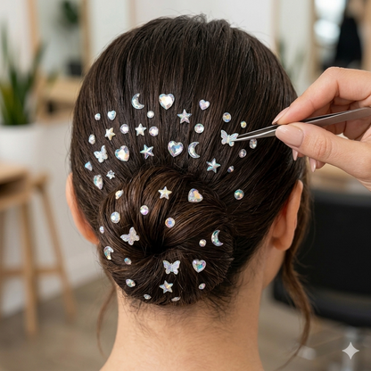 Crystal Glow Hair Gems