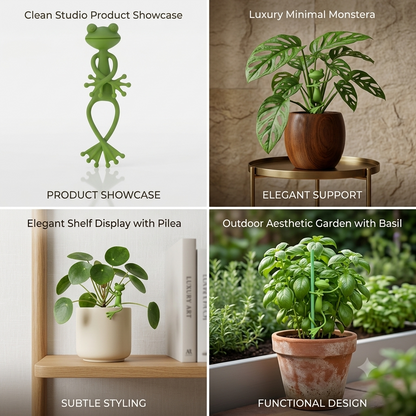 Cute Frog Plant Support Clip