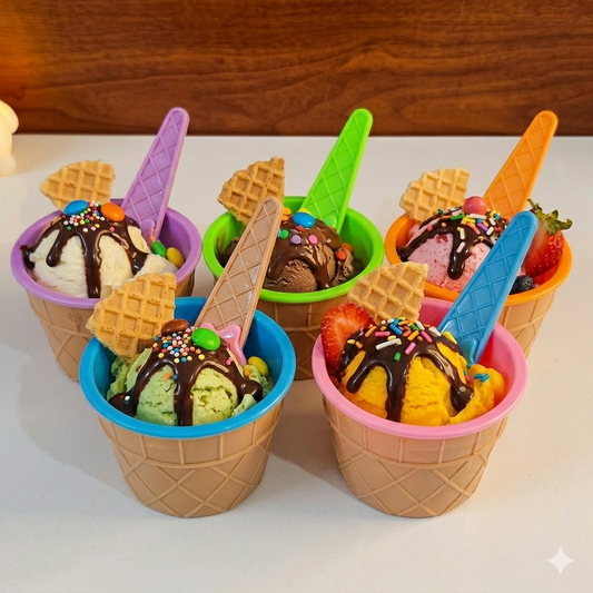 Sweet Scoop Ice Cream Bowls Set