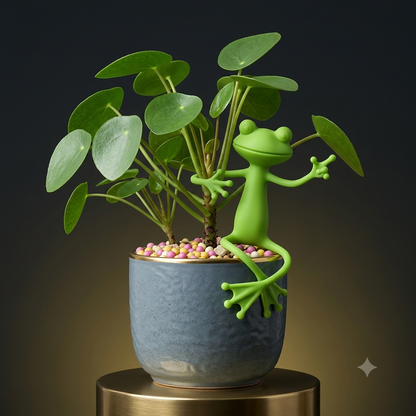 Cute Frog Plant Support Clip