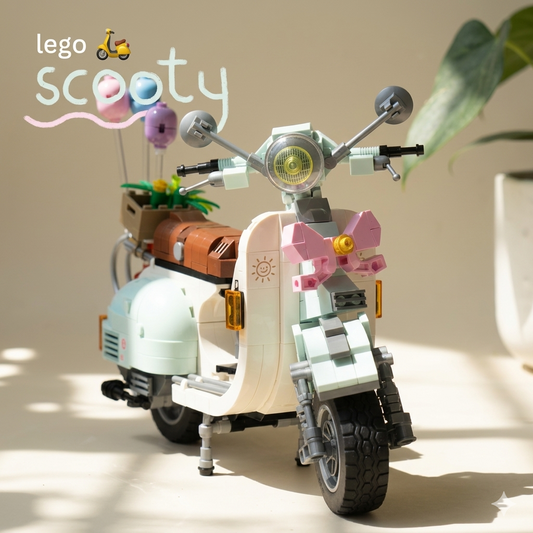 Lego Pinterest Vespa Scooty Set 🛵(673 Pcs)