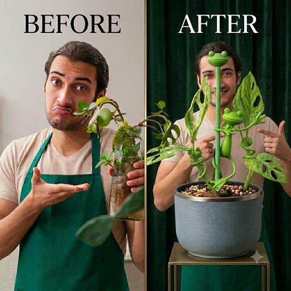 Cute Frog Plant Support Clip