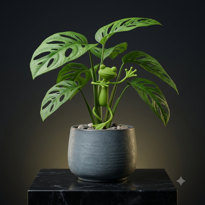 Cute Frog Plant Support Clip