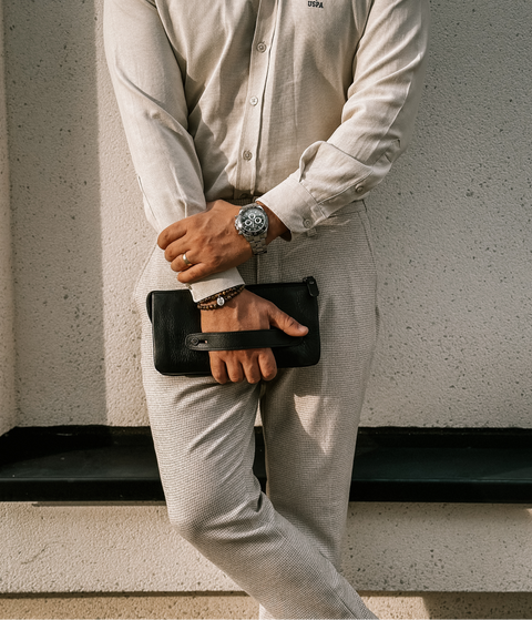 LEATHER LONG WALLET FOR MEN