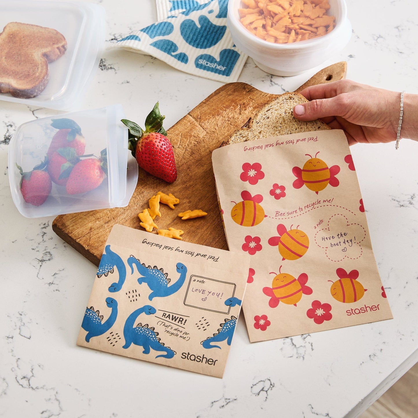 Eco-Friendly Reusable Food Storage Bags – Fresh, Fun & Customizable