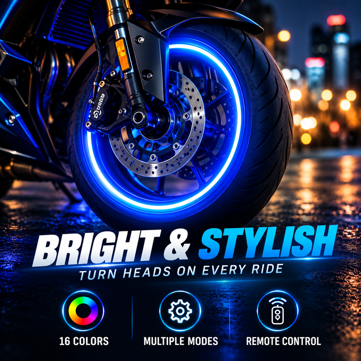 MotoGlow Motion LED Wheel Lights
