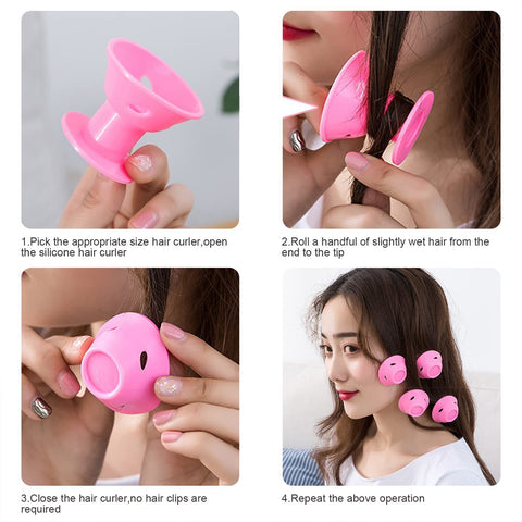 Silicone Curlers(Pack of 10)