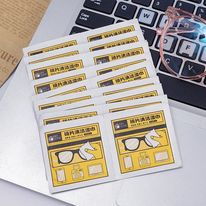 GLASSES CLEANER WET WIPE DISPOSABLE ANTI FOG