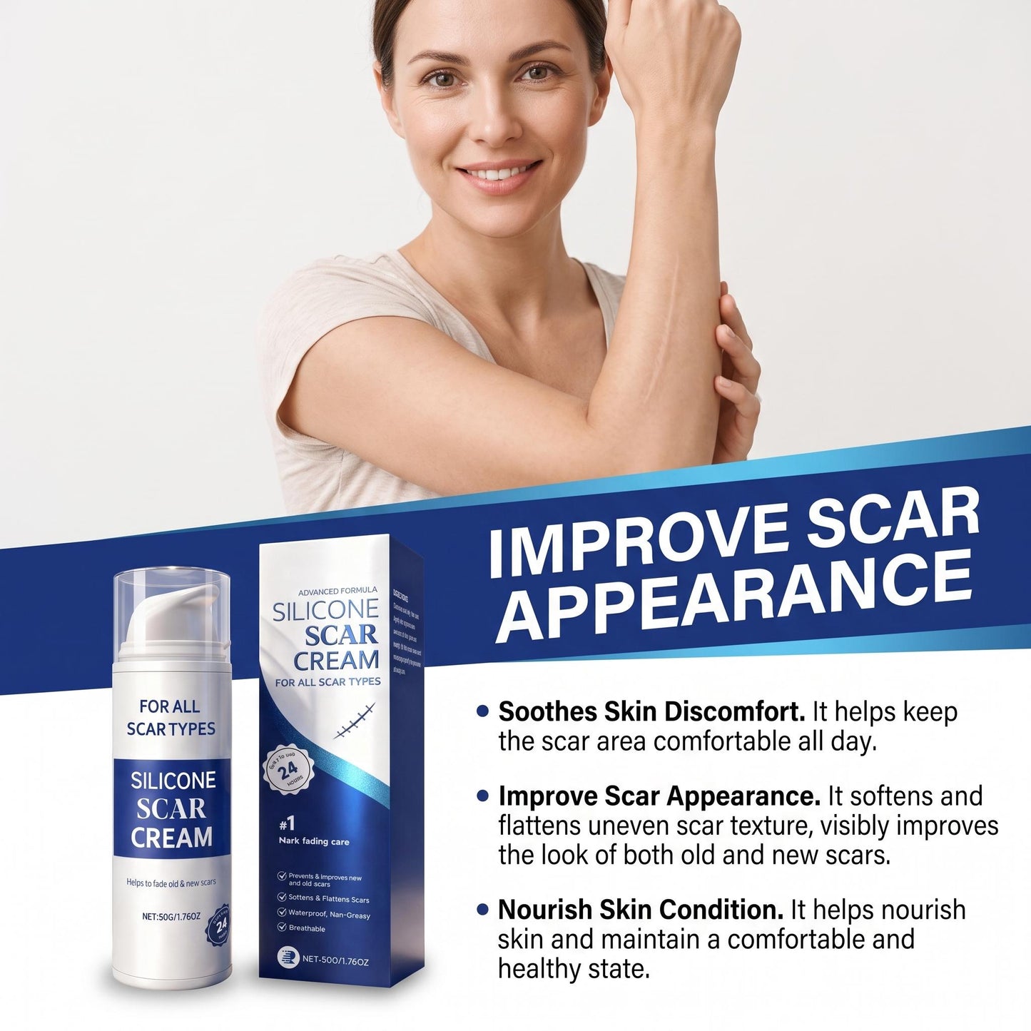 Silicone Scar Gel repair Old and New Scars