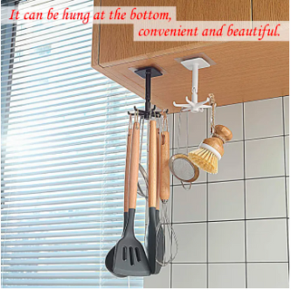 Rotatable Adhesive Hooks (Pack of 3)