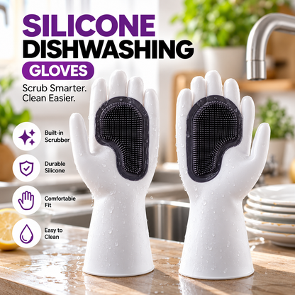 SILICONE DISHWASHING GLOVES