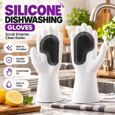 SILICONE DISHWASHING GLOVES