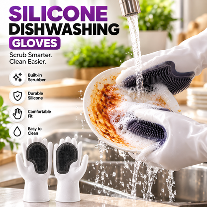 SILICONE DISHWASHING GLOVES