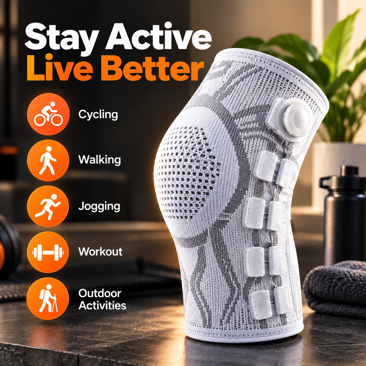 360° Adjustable Knee Support Brace