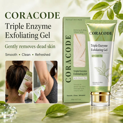 Coracode Triple Enzyme Exfoliating Gel with Green Tea Effect