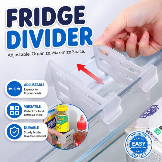 Premium Adjustable Refrigerator Organizer