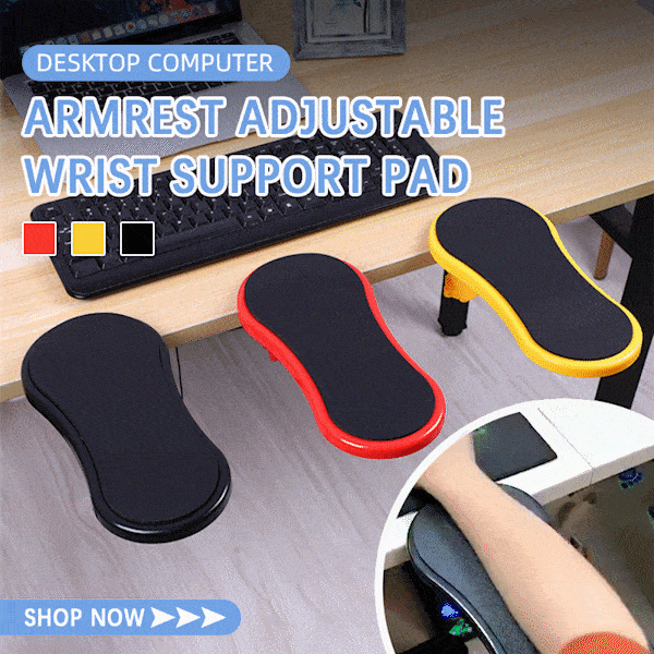 Desktop computer armrest adjustable wrist support pad – produckpk
