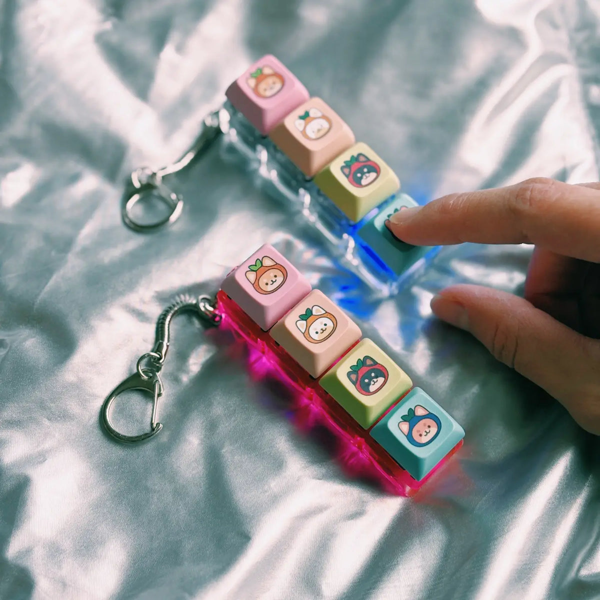 Mini Mechanical Keyboard Keychain