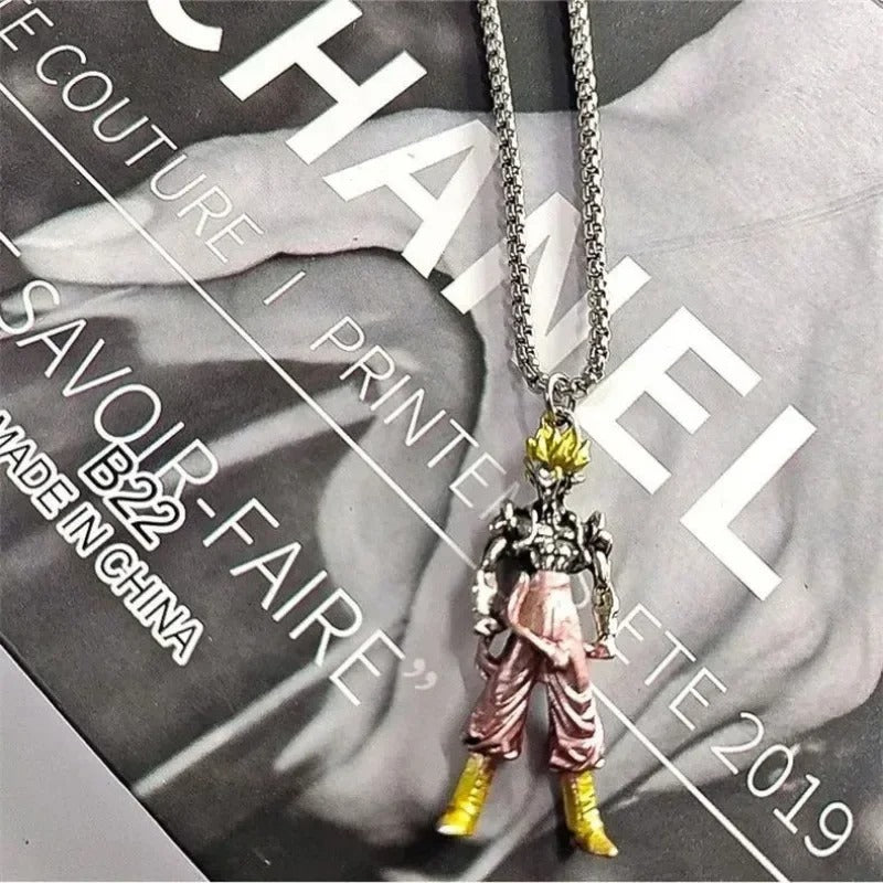 Man Fashion Cool Son Goku Pendant Anime Dragon Necklace